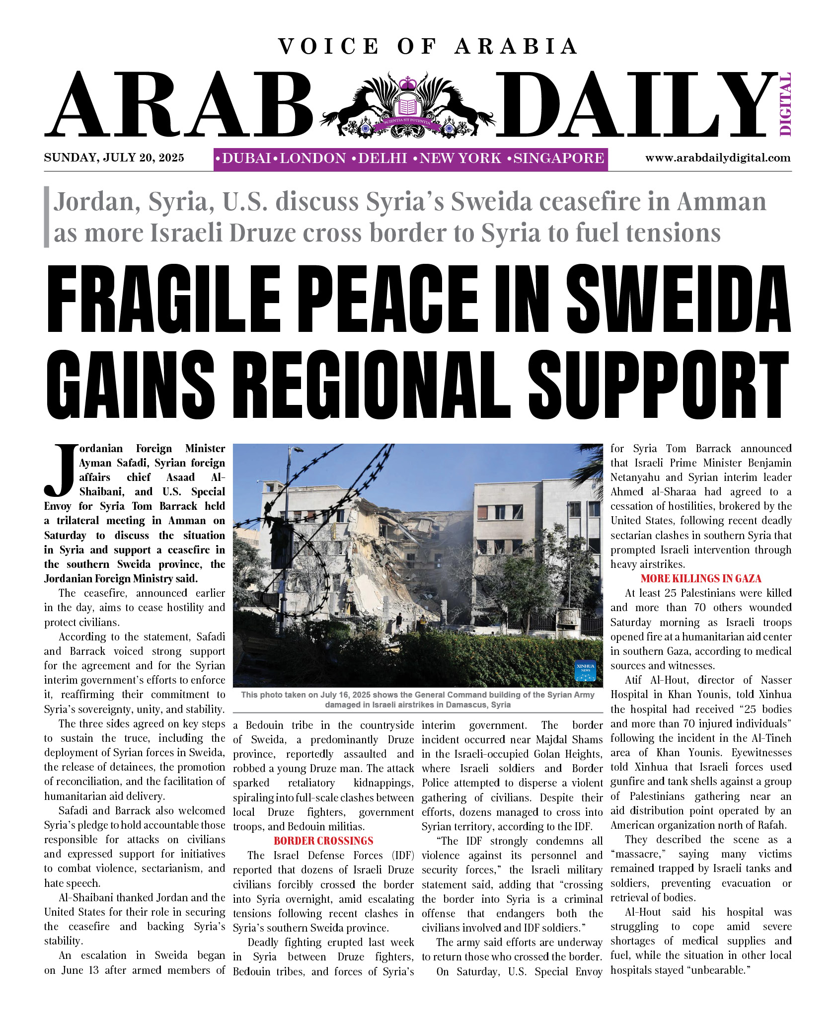 ARAB DD – JULY 20, 2025
